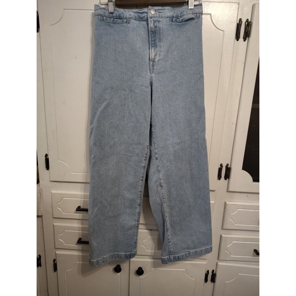 Madewell Emmett Wide Leg Jeans Women Size 27 Blue High Rise